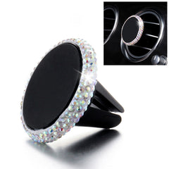 Car Diamond Magnetic Air Outlet Mobile Phone Holder, Air Outlet Holder (Colourful White), Air Outlet e Holder(Colour), Air Outlet Holder(Pink)