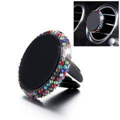 Car Diamond Magnetic Air Outlet Mobile Phone Holder, Air Outlet e Holder(Colour), Air Outlet Holder(Pink), Air Outlet Holder (Colourful White)