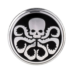 4 PCS Car-Styling Skull Pattern Wheel Hub Decorative Sticker, Diameter: 5.8cm, Skull Pattern