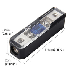 Car Stereo Car Audio Fuse Holder Insurance 60A Car Audio Fuse Holder Car Auto Fuse Holder Blade Fuse Holder for Car Audio, 1 in 1 Way