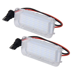 2 PCS License Plate Light with 18  SMD-3528 Lamps for Ford,2W 120LM,6000K, DC12V(White Light), For Ford
