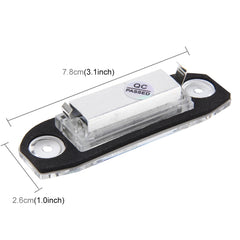 2 PCS License Plate Light with 3  SMD-5050 Lamps for Volvo,2W 120LM,6000K, DC12V(White Light), For Volvo