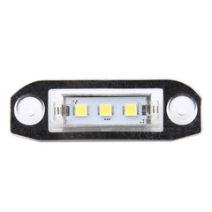 2 PCS License Plate Light with 3  SMD-5050 Lamps for Volvo,2W 120LM,6000K, DC12V(White Light), For Volvo