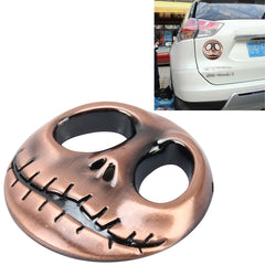 Skull Bone Shape Auto Sticker 3D Metal Fashion Car Stickers, Skull Bone2, Skull Bone Yellow