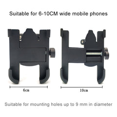 Motorcycle Rear View Mirror Aluminum Alloy Phone Bracket, Suitable for 60-100mm Device, Rear View Mirror for 60-100mm