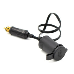 Car 15A 12-24V Multi-functional European Standard Connector Cigarette Lighter for BMW / Motorcycles with 30cm Power Cable, 15A 12-24V Length: 30 cm
