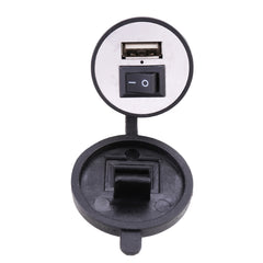 Universal Motorcycle USB Phone Charger Fast Charging, Random Color Delivery, 2.1V  With  Switch