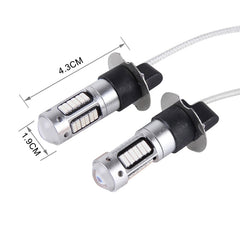 2 PCS H3 10W 30 SMD-4014 LEDs Car Fog Light, DC 12V, H3 (Blue Light), H3 (Orange Light), H3 (White Light)