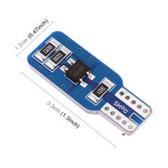 2 PCS T10 / W5W / 168 / 194 DC12V 1.2W 6000K 80LM 33LEDs SMD-3014 Car Reading Lamp Clearance Light, with Decoder, T10 / W5W / 168 / 194