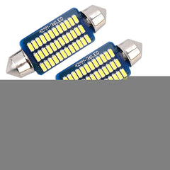 2 PCS 41mm DC12V / 1.5W / 6000K / 100LM 36LEDs SMD-3014 Car License Plate Light / Dome Light, with Decoder, 1.5W 41mm