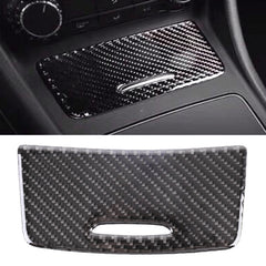 Car Carbon Fiber Ashtray Panel Decorative Sticker for Mercedes-Benz GLA 2015-2018, Ashtray Panel