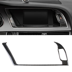 Car Carbon Fiber Navigation Outer Frame Decorative Sticker for Audi A4L / A5 / Q5 2009-2016, Navigation Outer Frame
