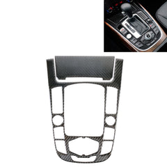 2 PCS Car Carbon Fiber Gear Panel Decorative Sticker for Audi A4L / A5 / Q5 2009-2016, Gear Panel (F)
