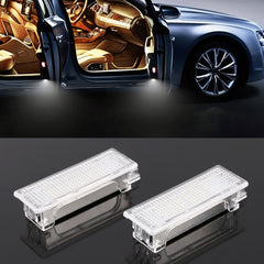 2 PCS LED Car DC 12V 1.5W 6000K 100LM Door Lights 18LEDs SMD-3528 Lamps for BMW E81, For BMW E81