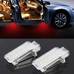 2 PCS LED Car DC 12V 1.5W Door Lights Lamps for Audi / Volkswagen, For Audi / Volkswagen (Red Light), For Audi / Volkswagen (White Light), For Audi / Volkswagen (Blue Light)