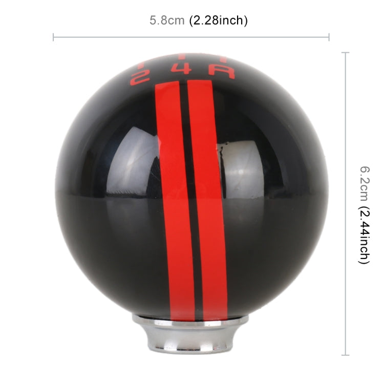 Universal Vehicle Ball Shape Modified Resin Shifter Manual 5-Speed Gear Shift Knob
