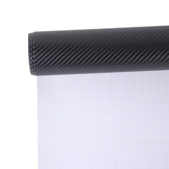 1.52m × 0.5m 4D Deep Blue Gloss Carbon Fiber Vinyl Wrap Car Sticker Decal Bubble Free Air Release