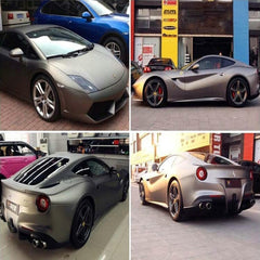 1.52m x 0.5m Ice Blue Metallic Matte Icy Ice Car Decal Wrap Auto Wrapping Vehicle Sticker Motorcycle Sheet Tint Vinyl Air Bubble Free, 1.5m * 0.5m