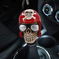 Glasses Skull Shaped Universal Vehicle Car Shifter Cover Manual Automatic Gear Shift Knob, Skull Head Shape 12