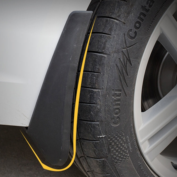 4 PCS Car Auto Semi-Rigid PVC Splash Flaps Mudguards Fender Guard for Audi A4L 2016 Version, For 2016 A4L