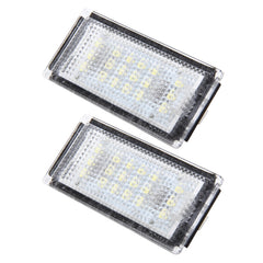 2 PCS License Plate Light with 18  SMD-3528 Lamps for BMW E46 2D M3,2004-2006,2W 120LM,6000K, DC12V (White Light), For BMW E46 2D M3