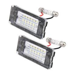 2 PCS License Plate Light with 18  SMD-3528 Lamps for BMW MINI R56,2W 120LM,6000K, DC12V (White Light), For BMW MINI R56