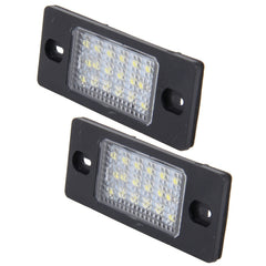 2 PCS License Plate Light with 18  SMD-3528 Lamps for Volkswagen Touareg 2003-2010  ,Prosche  Cayenne 2002-2010,2W 120LM, DC12V (White Light), For Volkswagen ,Prosche