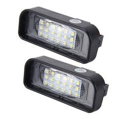 2 PCS License Plate Light with 18  SMD-3528 Lamps with Canbus for Mercedes-Benz W220,2W 120LM,6000K, DC12V(White Light), For Benz W220