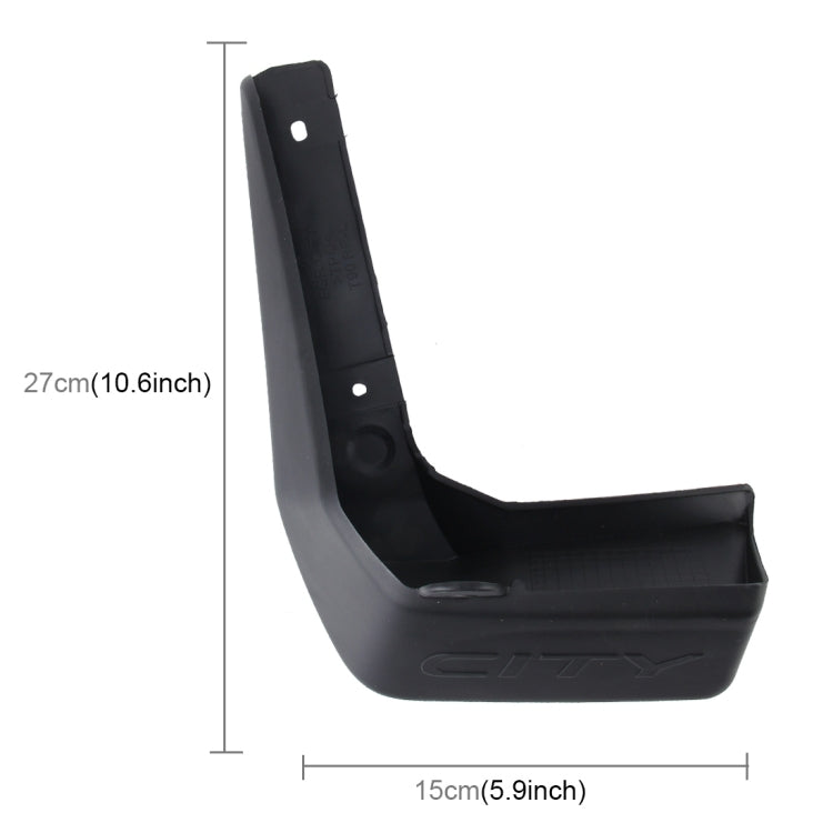 4 PCS Car Auto Semi-Rigid PVC Splash Flaps Mudguards Fender Guard for Honda City 2015-2020, For  Version City