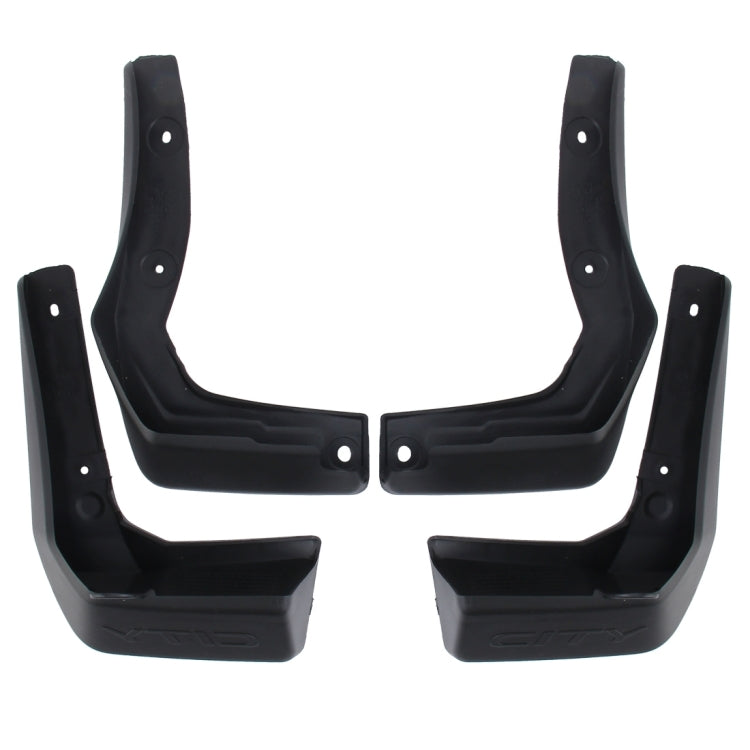 4 PCS Car Auto Semi-Rigid PVC Splash Flaps Mudguards Fender Guard for Honda City 2015-2020, For  Version City