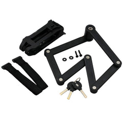 Foldable Alloy Steel Anti-theft Lock with Keys for Motorcycle Bike House Door, Anti-theft Lock