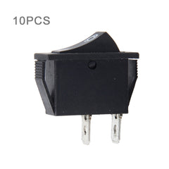 10 PCS Car Auto Universal DIY 2 Pin Boat Cap OFF- ON Push Button, 2 Pin Boat Cap