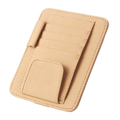 Multi-functional Auto Car Sun Visor Sunglass Holder Card Bill Ticket Storage Holder Pouch Bag