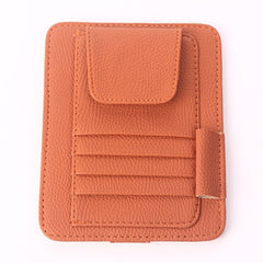 Multi-functional Auto Car Sun Visor Sunglass Holder Card Bill Ticket Storage Holder Pouch Bag