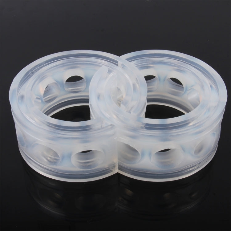 2 PCS Car Auto E Type Shock Absorber Spring Bumper Power Cushion Buffer, Spring Spacing: 17mm, Colloid Height: 38mm, E  Type（Spring Spacing: 17mm, Height: 38mm）