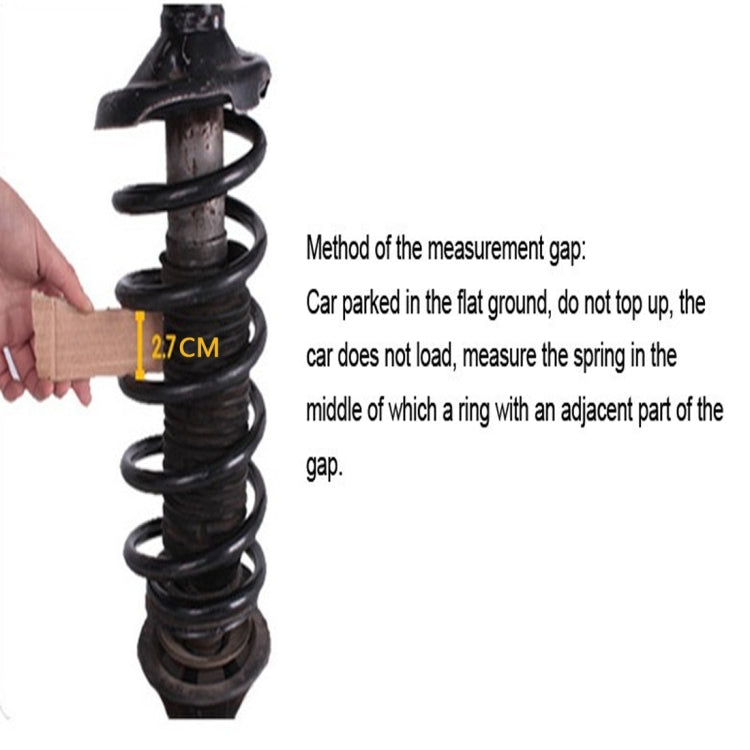 2 PCS Car Auto E Type Shock Absorber Spring Bumper Power Cushion Buffer, Spring Spacing: 17mm, Colloid Height: 38mm, E  Type（Spring Spacing: 17mm, Height: 38mm）