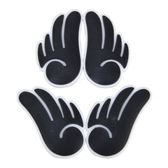 4 PCS Angel Wing Shape Cartoon Style PVC Car Auto Protection Anti-scratch Door Guard Decorative Sticker, Angel Wing