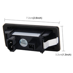2 PCS License Plate Light with 24 SMD-3528 Lamps for BMW E81/E82/E90/E91/E92/E93/E60/E61/E39 (White Light), For BMW