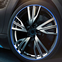 Universal Decorative Scratchproof Stickup 8M Flexible Car Wheel Hub TRIM Mouldings Shining Decoration Strip, 8m, 8m Shining