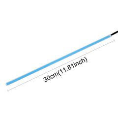 2 PCS 30cm DC12V 4.2W Ultra-thin Car Auto Double Colors Turn Lights / Running Lights, with LED SMD-2835 Lamp Beads (Turn Lights: Yellow Light; Running Lights: Ice Blue Light), Turn Lights: Yellow Light; Running Lights: Ice Blue Light