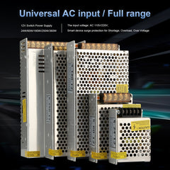S-24W-12 24W AC 220V to DC 12V 2A Car Regulated Switching Power Supply, S-24W-12
