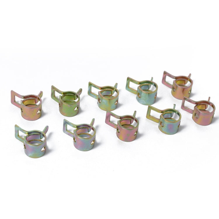 10 PCS 17mm Car Spring Clip Fuel Line Hose Clip Water Pipe Air Tube Clamp Fastener, 10 PCS 17mm