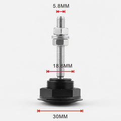 Car Mini Stainless Steel Quick-pins Push Button Billet Hood Pins Lock Clip Kit, Mini Stainless Steel (Black), Mini Stainless Steel (Silver)