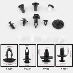 292 PCS Car Retainer Clips Assortment Car Panel Trim Plastic Fasteners Rivet Clips Set, 292 PCS