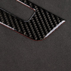 Car Carbon Fiber Central Control CD Panel Decorative Sticker for Mercedes-Benz W204 2011-2013 7-buttons, Central Control CD Panel