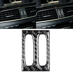 Car Carbon Fiber Intermediate Air Outlet Panel Decorative Sticker for Mercedes-Benz W204 2011-2013, Intermediate Air Outlet