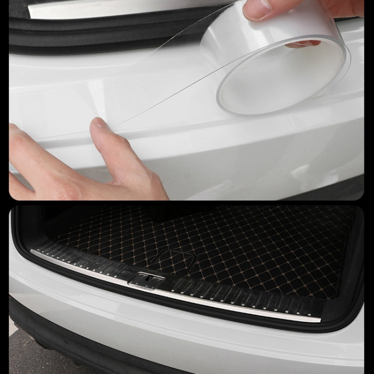 Universal Car Door Invisible Anti-collision Strip Protection Guards Trims Stickers Tape, Size: 7cm x 3m, Size: 7cm x 3m
