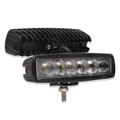 6 inch 18W 6000K IP68 8D Car Boat Marine Work Lights Spotlight LED Bulbs, DC 10-30V, 18W