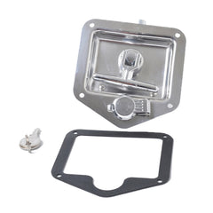 Folding T Handle Lock Stainless Steel Flush Mount Tool Box for Trailer / Yacht / Truck, A1218-01