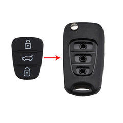 Replacement 3 Buttons Silicone Pad for Hyundai / Kia Car Key Shell, without Battery, For Hyundai / Kia 3 Buttons